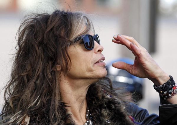 Aerosmith performs in Boston