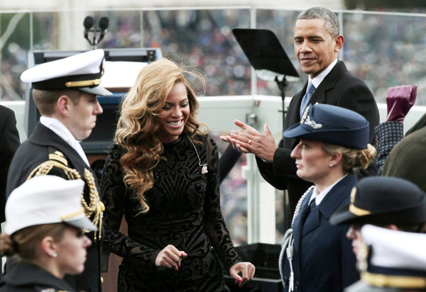 Beyonce attends US presidential inauguration