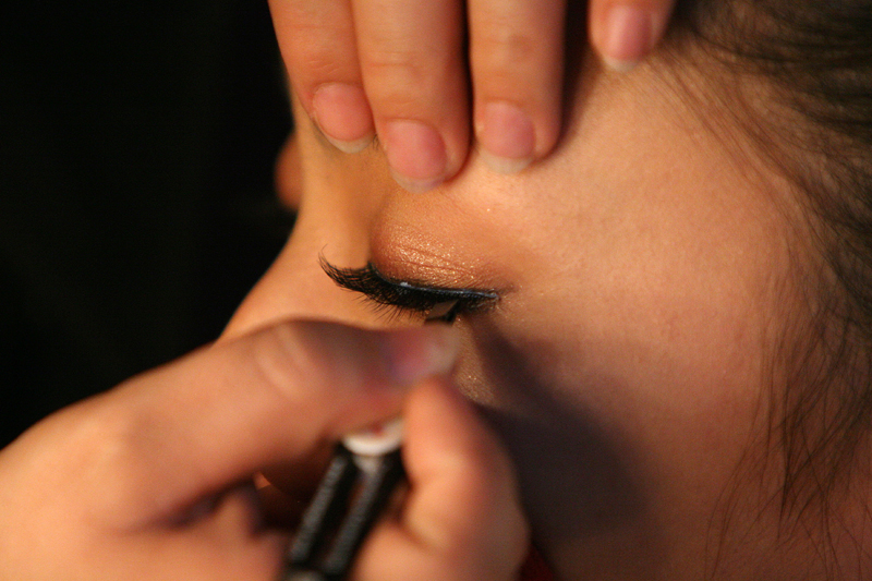 Backstage at China Fashion Week