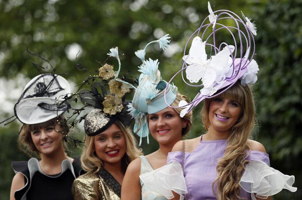 Fashionable hats at Royal Ascot horse racing festival