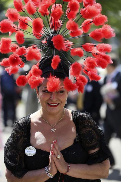 Fashionable hats at Royal Ascot horse racing festival