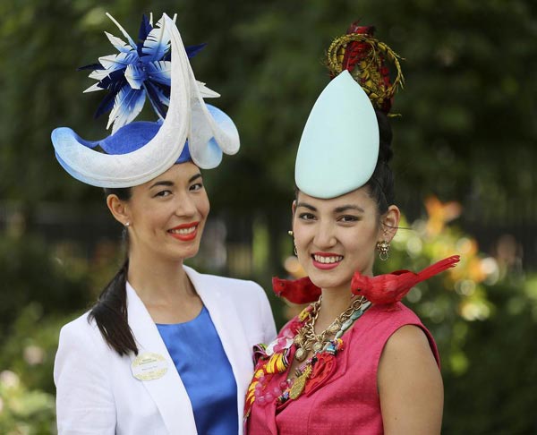 Fashionable hats at Royal Ascot horse racing festival