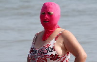 'Facekini' has its moment in fashion spotlight