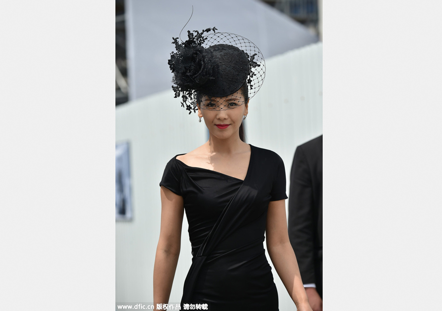 Fashionable hats at Shanghai Longines Champions Tour