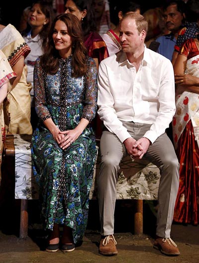 Kate Middleton's Asian-inspired wardrobe in India