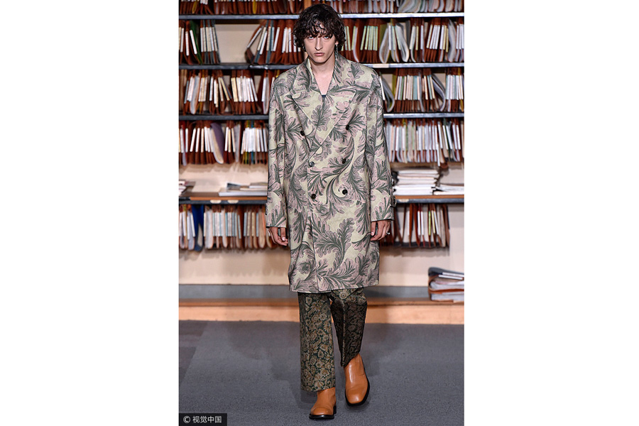 Men show for fashion brand Dries Van Noten in Paris