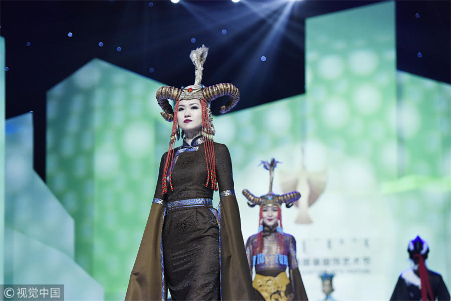 Fashion design in Mongolian style