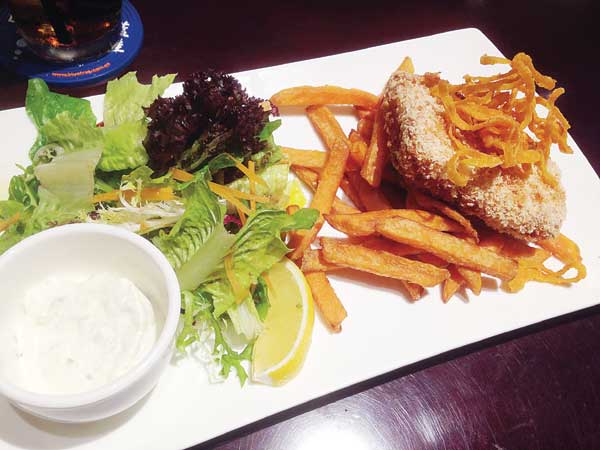 Mile-high burgers, sweet potato fries