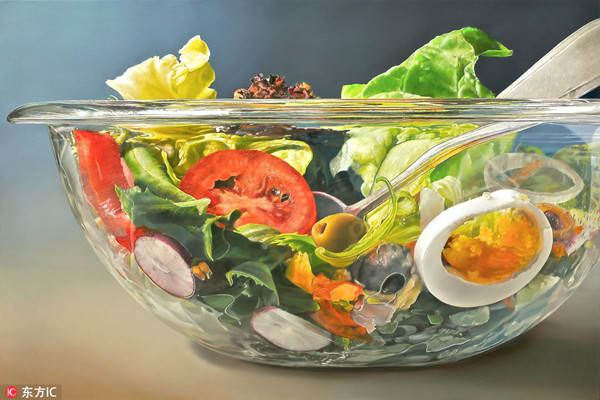 Realistic food paintings to trick your eyes