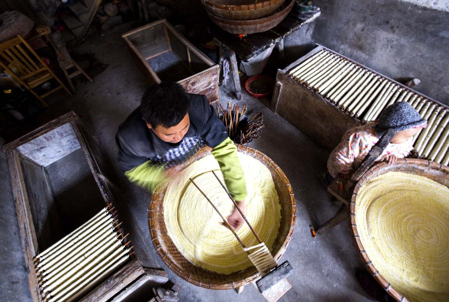 Handmade noodles a Xuwan specialty