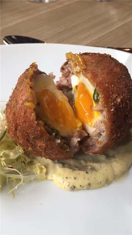 Scotch egg rises beyond poetry