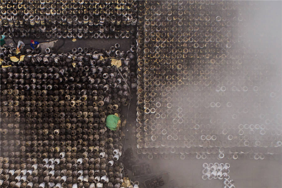 Rice wine brewing season in Shaoxing, China's Zhejiang