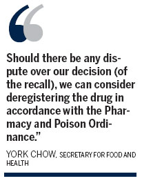 Pharmacy giant bows to drug recall