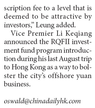 RQFII funds elicit tepid response