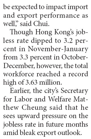 HK's Q2 hiring prospect weakest since late 2009