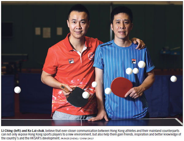 Ping pong duo exemplify sport surge in HK