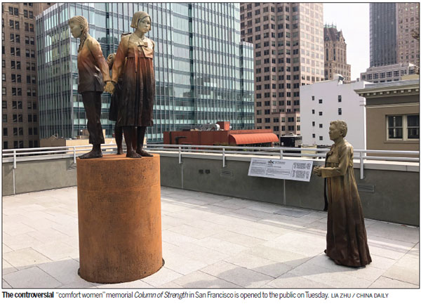 'Comfort women' shrine goes public