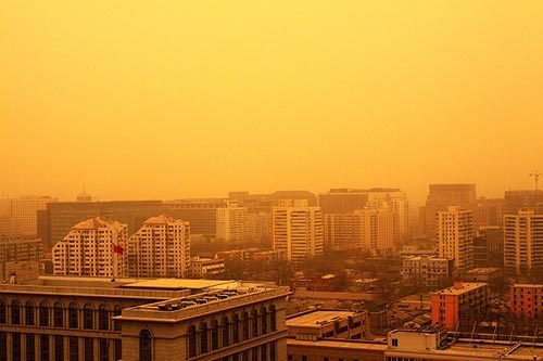 Severe sandstorm hits north China