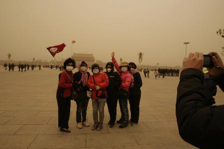 Severe sandstorm hits north China