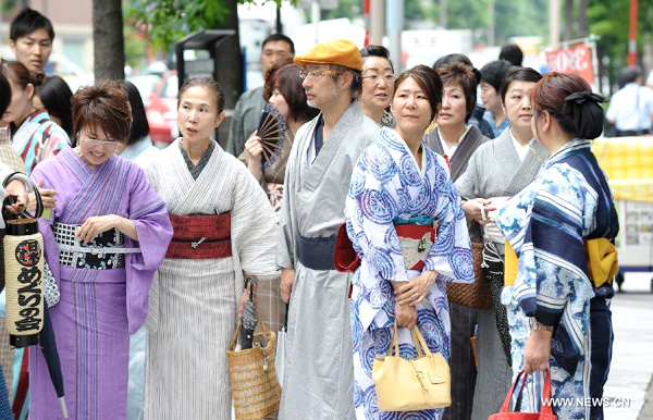 Japanese celebrate 'Tanabata' festival in Tokyo