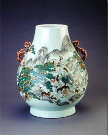 The Ox-head-shaped Zun Porcelain