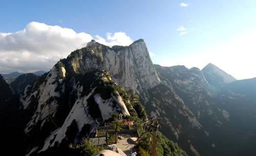 Vertigo at Huashan Mountain