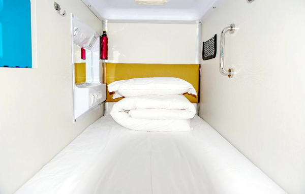 Capsule hotel in China's Chongqing