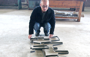 Wood artist sees the trees from the forest