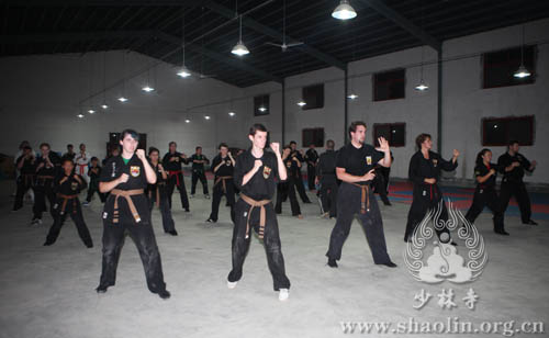 US martial artists arrive at Shaolin Temple