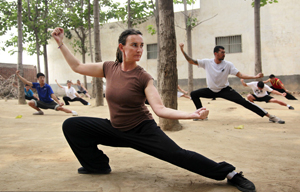 US martial artists arrive at Shaolin Temple