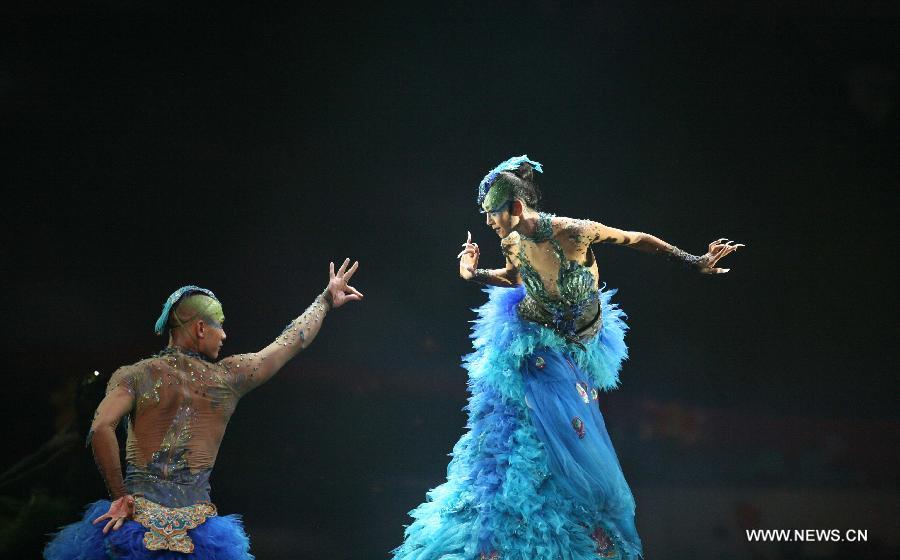 Yang Liping performs in her final dance drama 'The Peacock'