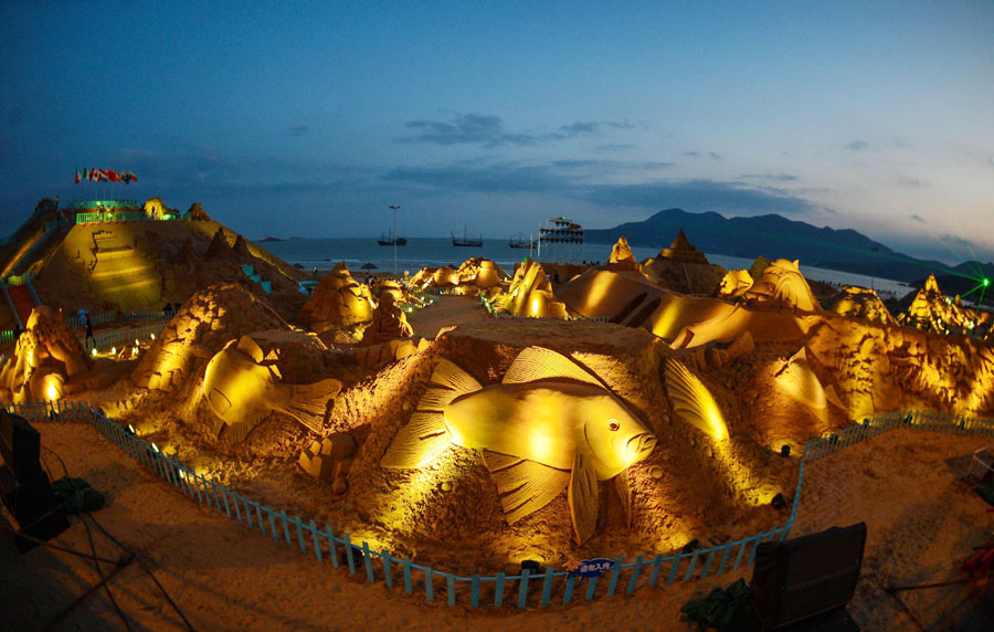 Int'l Sand Sculpture Exhibition kicks off