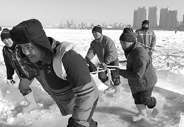 Hardy workers relish cool job in Heilongjiang