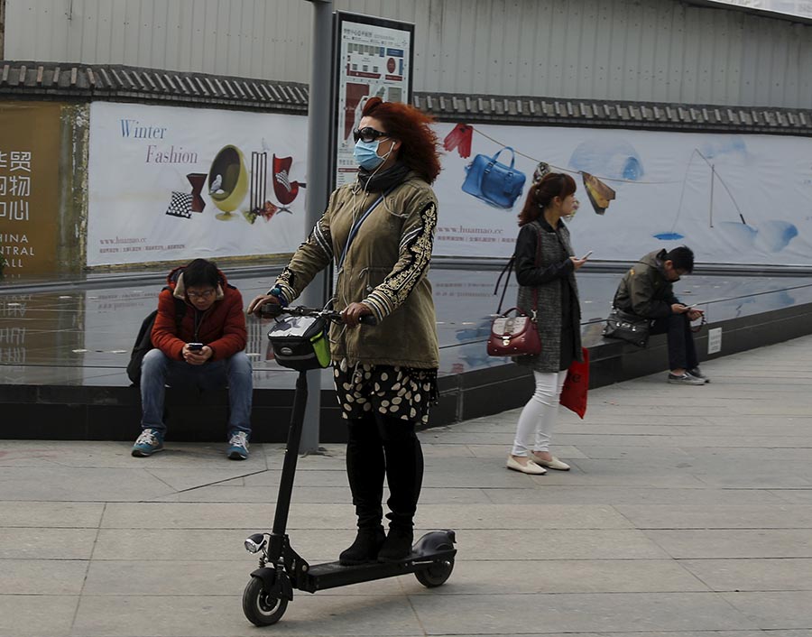 Wheeling around in scooters