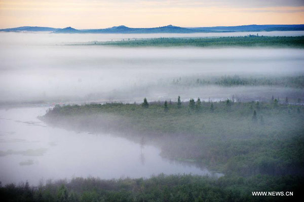 Scenery of Wuyiling Wetlands Natural Reserve in NE China