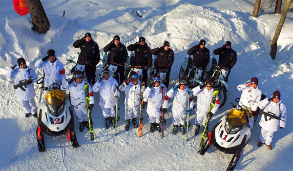 Skiing scouts protect wildlife in Changbai Mountains