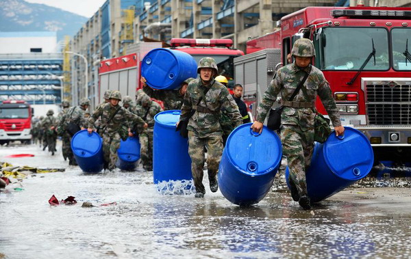 China's chemical plant fire extinguished