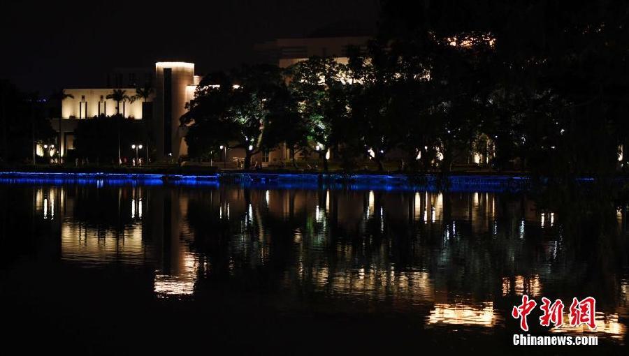 A shimmering, beautiful scene in Fuzhou West Lake Park