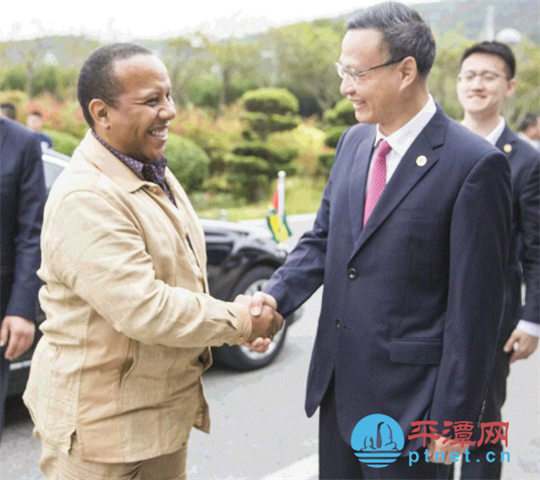 Central African country PM visits Pingtan