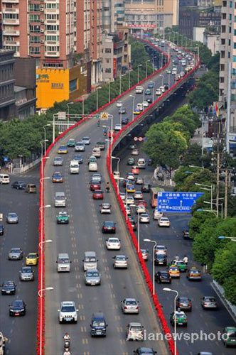 Guiyang road gets face-lifted for games