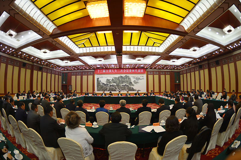 NPC & CPPCC Guizhou delegation holds first plenary session in Beijing