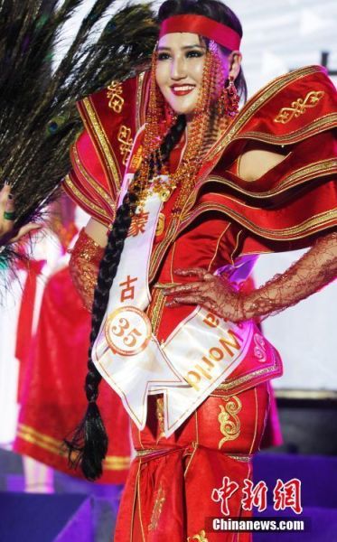 International beauties model national costumes