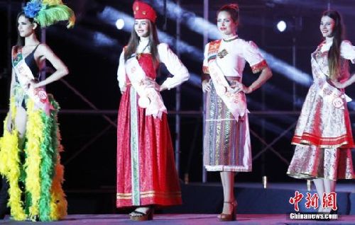 International beauties model national costumes