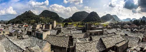 The unique Tunpu residential buildings in Anshun, Southwest China's Guizhou province