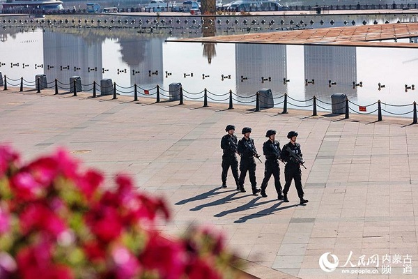 Police office shaped like Mongolian yurts