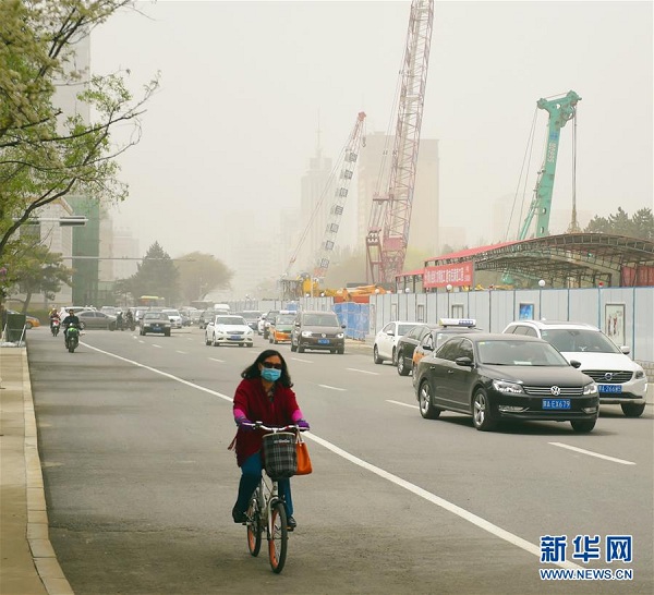 Sandstorms blanket northern China