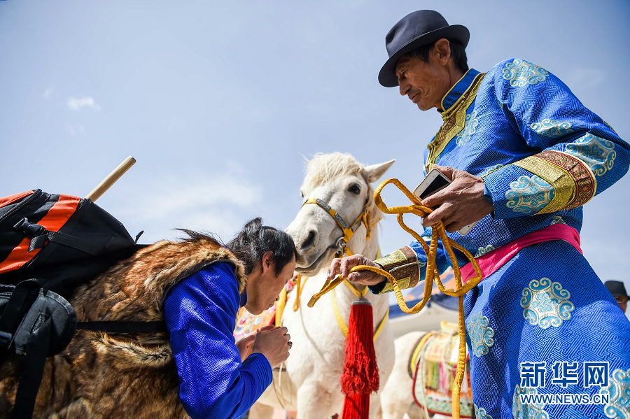 Ritual held at Mausoleum of Genghis Khan