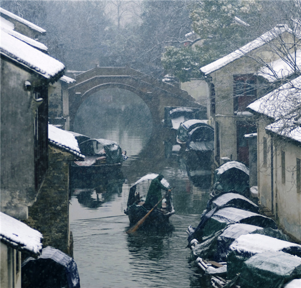 Snowscape in Zhouzhuang