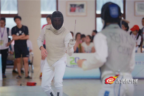 China-USA college fencing match in Wuxi