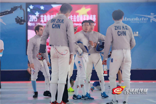 China-USA college fencing match in Wuxi